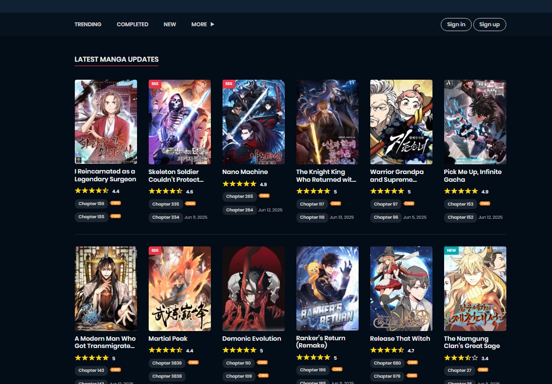 Manga Gojo manga and manhwa